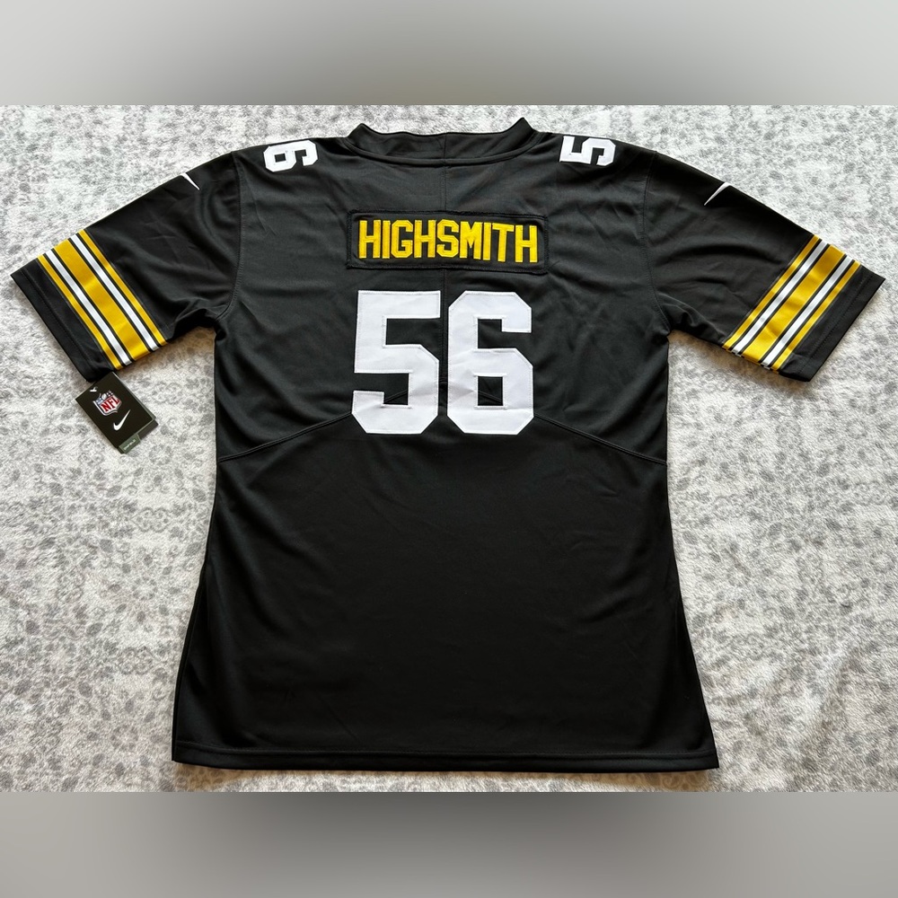 Alex Highsmith #56 Pittsburgh Steelers Black On-Field  Jersey Size XXL Youth-NWT